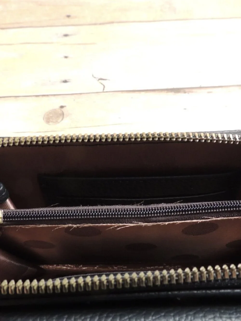 Carr Ken Black Faux Leather Wallet